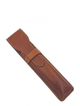 Parker - Parker Leather Pouch Brown For Straight Razors - Pardlid - ONE SIZE