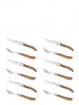 Laguiole By H&acirc;ws - Laguiole By H&acirc;ws Steak Dinner Set 12 Pcs Olive - Liha s&ouml;&ouml;giriistad - ONE SIZE