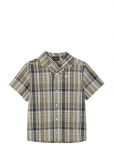 Lyle & Scott - Ss Check Linen Blend Shirt - L&uuml;hikeste varrukatega s&auml;rgid - 122-128
