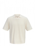Jack & Jones - Jortyler Knit Ss Split Neck Polo Sn - L&uuml;hikeste varrukatega - S