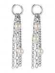 Bud To Rose - Paris Pearl Fringe Earring - Statement k&otilde;rvar&otilde;ngad - ONE SIZE