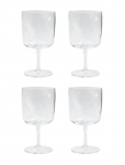 House Doctor - Wine Glass, Hdsand, Clear - Valge veini klaasid - 8X 7.7X 16CM