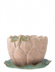Bloomingville - Jaylee Flowerpot W/Saucer - Lillepotid - &Oslash; 18.5 CM