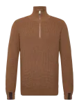 Mos Mosh Gallery - Mmgporter Quarter-Zip Knit - Poolpika lukuga džemprid - S