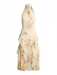 Lauren Ralph Lauren - Floral Ruffle-Trim Halter Cocktail Dress - P&otilde;lveni ja midi - 42