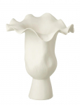 J-Line - Vase Narrow Helix Irr Ceram Wh - Muud vaasid - H43CM