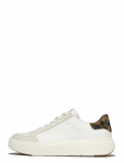 FitFlop - Rtg Leopard-Backtab Leather/Suede Sneakers - Madala s&auml;&auml;rega tossud - 36