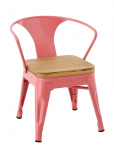J-Line - Kids Chair Evi Iron/Plywood Dark Pink - Toolid ja taburetid - ONE SIZE