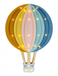 Little Lights - Little Lights Hot Air Baloon Lamp | Retro Rainbow - &Ouml;&ouml;lambid - 27.5X39X5.5CM