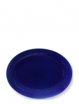 Lyngby Porcel&aelig;n - Rhombe Color Ovale Dishes 35X26,5 Dark Blue, 28.5X21.5 Blue - Praetaldrikud - 35X26.5CM