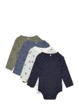Pippi - Body Ls Ao-Printed (4-Pack) - Pikkade varrukatega - 74