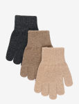 Mikk-line - Magic Gloves 3 Pack W. Lurex - Kindad - 1-3Y