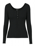 Pieces - Pckitte Ls Top Jrs Noos Bc - Pikkade varrukatega - XS