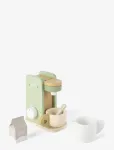 Dantoy - Coffee Machine Wood In Gift Box 5 Parts - Kohvi- ja teekomplektid - 12.3X8.7X14.8CM