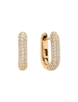 Marmara Sterling - Goldplated Link Earrings - R&otilde;ngad - ONE SIZE