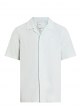 Calvin Klein - Linen Cotton Cuban S/S Shirt - L&uuml;hikeste varrukatega s&auml;rgid - S