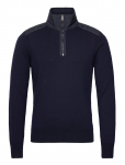 Belstaff - Kilmington Quarter Zip Jumper Dark Ink - Poolpika lukuga džemprid - XXL