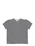 Copenhagen Colors - Striped T-Shirt W. Ruffle Sleeves - L&uuml;hikeste varrukatega - 110