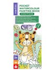 MierEdu - Pocket Watercolouring Book - Animal Friends - V&auml;rvimis- ja meisterdamisraamatud - ONE SIZE