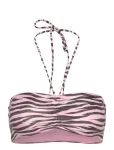 Monki - Drawstring Bandeau Halter Bikini Top - Bandeau bikiinitopid - S