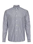 Lindbergh - Fine Striped L/S Shirt - Triibulised s&auml;rgid - S