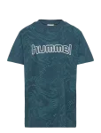 Hummel - Hmljr Aop Logo T-Shirt - Sporditopid - 146/152