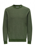 ONLY & SONS - Onsmorgan 12 Structure Crew Knit Noos - &Uuml;mara kaelusega - L