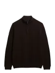 Superdry - Lw Cotton Texture Half Zip - Poolpika lukuga džemprid - XXXL