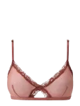 Understatement Underwear - Mesh Lace Trim Triangle Bralette - Braletid - S