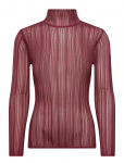 Malina - Zelie Sheer Knitted Turtleneck Top - K&otilde;rge kaelusega - XL