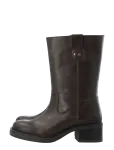 Bianco - Biamary Mid Pull On Boot Pull Up Leather - Kontsaga poolsaapad - 41