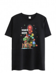Lindex - T Shirt Christmas Print - L&uuml;hikeste varrukatega - 170