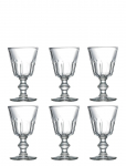 La Roch&eacute;re - Perigord Vandglas P&aring; Fod - S&aelig;t Med 6 - Lik&ouml;&ouml;riklaasid - 22 CL