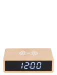 KARLSSON - Alarm Clock Flat W. Phone Charger Led Bamboo - &Auml;ratuskellad - W3.1CM