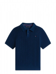 Tommy Hilfiger - Open Stitch Polo Sweater Ss - L&uuml;hikeste varrukatega polos&auml;rgid - 128