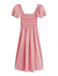 Tommy Hilfiger - Gingham Smock Ss Midi Dress - P&otilde;lveni ja midi - XL
