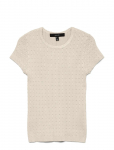 Vero Moda - Vmsilje C/S O-Neck Pointelle Pull Noos - L&uuml;hikeste varrukatega - XL