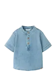 Lil'Atelier - Nmmdeva Ss Loose Dnm Shirt 2024-Es Lil - L&uuml;hikeste varrukatega s&auml;rgid - 98