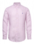 Polo Ralph Lauren - Custom Fit Striped Linen Shirt - Vabaaja s&auml;rgid - XS