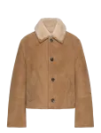 AMI - Shearling Buttonned Jacket - Nahk - M