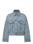 Levi's&reg; - Loose Crop Trucker Sunny Seaso - L&uuml;hikesed teksap&uuml;ksid - L