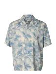 Selected - Slhrlxair Mix Ss Shirt - Vabaaja s&auml;rgid - XL