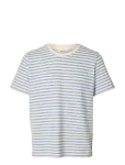 Selected - Slhkevin Stripe Ss O-Neck Tee - L&uuml;hikeste varrukatega - L