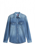Tommy Jeans - Regular Denim Western Shirt Ext - Teksas&auml;rgid - L