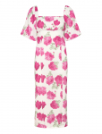 Bubbleroom - Volume Sleeve Midi Dress - P&otilde;lveni ja midi - L