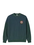 Prohibited - Cutoff Knit Sweater Green - &Uuml;mara kaelusega - S