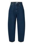 Selected - Slwbarrel Loose Nanet Mid Blue Hw Jeans - Kitsenevad teksad - 29 x 32