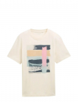 Tom Tailor - Printed T-Shirt - L&uuml;hikeste varrukatega - XXL
