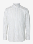 Selected - Slmslimfilip Performance Ls Shirt - Triibulised s&auml;rgid - XL
