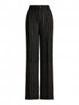 Lauren Ralph Lauren - Chalk-Stripe Linen Canvas Wide-Leg Pant - Lai jalg - 36
